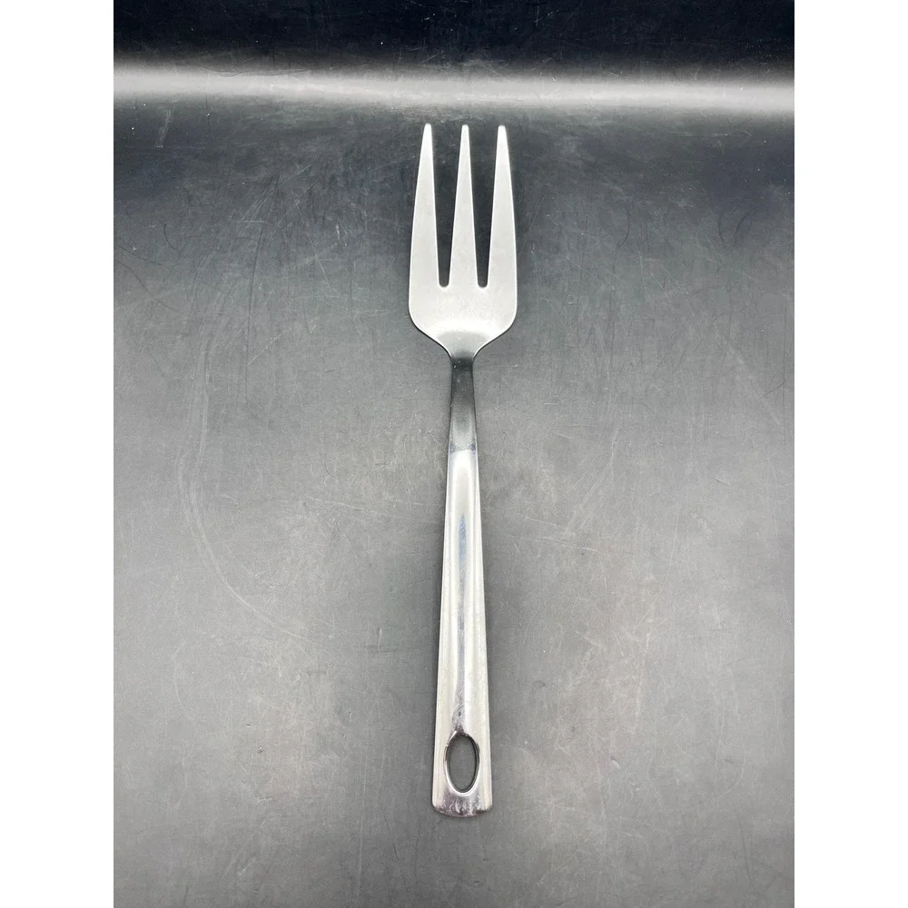 Vtg Oneida‎ Stainless Steel Serving Meat Fork 9.5